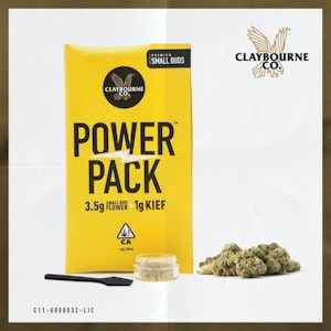 Claybourne Co. - Power Pack - Super Silver Haze x Hybrid Kief 4.5g
