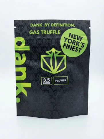 DANK - Gas Truffle - Indica Dominant Hybrid - 30.95% THC | 3.5g Premium Cannabis Flower | Dank  -X8 FRONT