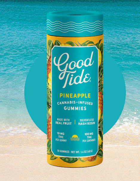 Good Tide - Pineapple - Solventless Hash Rosin Gummies Main Image