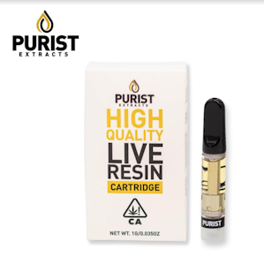 PURIST EXTRACTS - Purist Extracts Live Resin Cartridge 1g - Grapes and Cream 90%