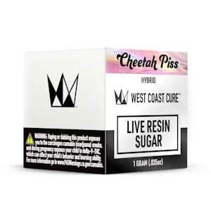 West Coast Cure - Cheetah Piss (H) 81.70% THC | WCC | Live Resin Sugar 1g