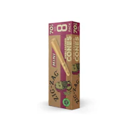 8pk Unbleached Mini Cones (70's Size) - ZIG-ZAG