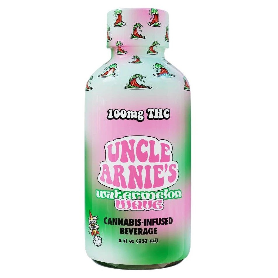 Uncle Arnies - Uncle Arnie’s - 8oz Beverage 100mg (Watermelon Wave) Main Image