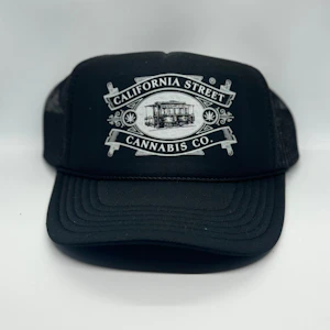 CALIFORNIA STREET CANNABIS CO - California St Trucker Hats (Black)