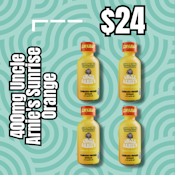 400mg Uncle Arnie's With Caffeine 4x2oz - Sunrise Orange $24