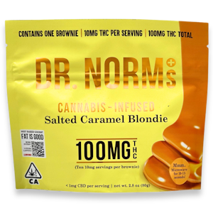 DR. NORM'S - Dr Norms - Salted Caramel Blondie - Edible - 100mg