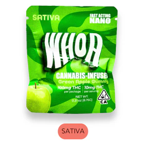 Whoa - Whoa - Green Apple - Gummies - 100mg - 10pk