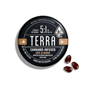 Kiva - Kiva Terra Bites 100mg 1:1 Chocolate Almonds 