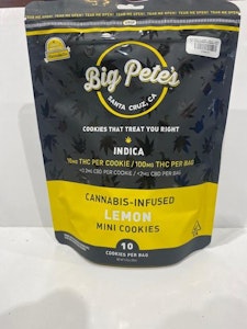 Big Pete's - Lemon Indica 100mg 10 Pack Cookies - Big Pete's