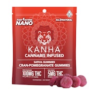 Kanha | Nano Cran Pomegranate Punch | Gummies | 100mg 