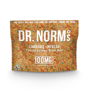 DR. NORM'S - Dr. Norm's FRUITY Crispy Rice Bar 100mg