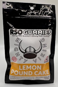 Lemon Pound Cake - 100mg RSO Gummies - Mighty Viking