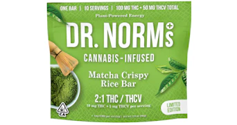 Dr. Norm's - Matcha 2:1 THC:THCV Rice Crispy Bar - 150mg
