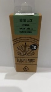 Bloom Farms Royal Jack Cured Resin Cartridge 1g
