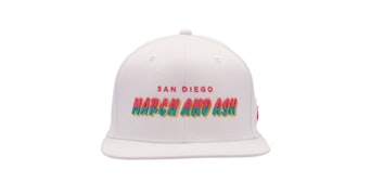 Limited Edition - March And Ash - White Hat Tri Color Logo - Snapback