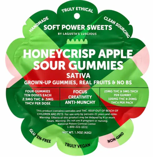 Soft Power Sweets - Soft Power Sweets - Honeycrisp Apple Sopur - .1g - Gummies Main Image