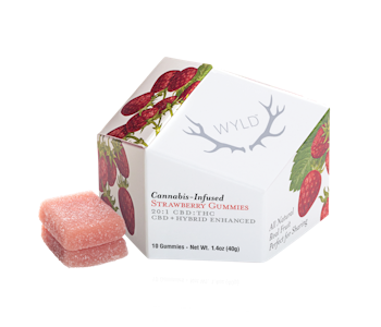 Wyld - Strawberry CBD 20:1 100mg Gummy 10pk - WYLD