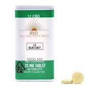 Tropical Blue Coast - RSO Tablets - 1000mg (1:1) - Emerald Bay Extracts