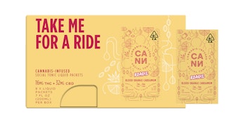 CANN - Blood Orange Cardamom Roadies T2:4 HC:CBD Tonic Liquid Packets - 8pk