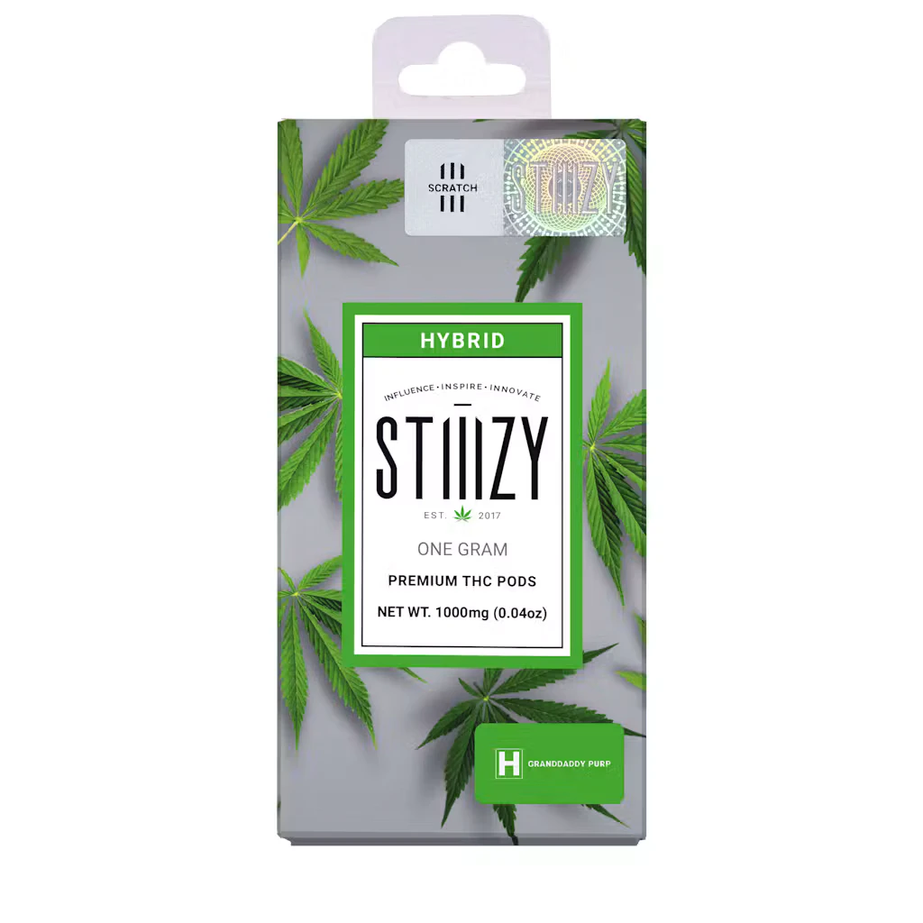 STIIIZY - STIIIZY | Grandaddy Purple 1g (Hybrid) - Original Pod Main Image