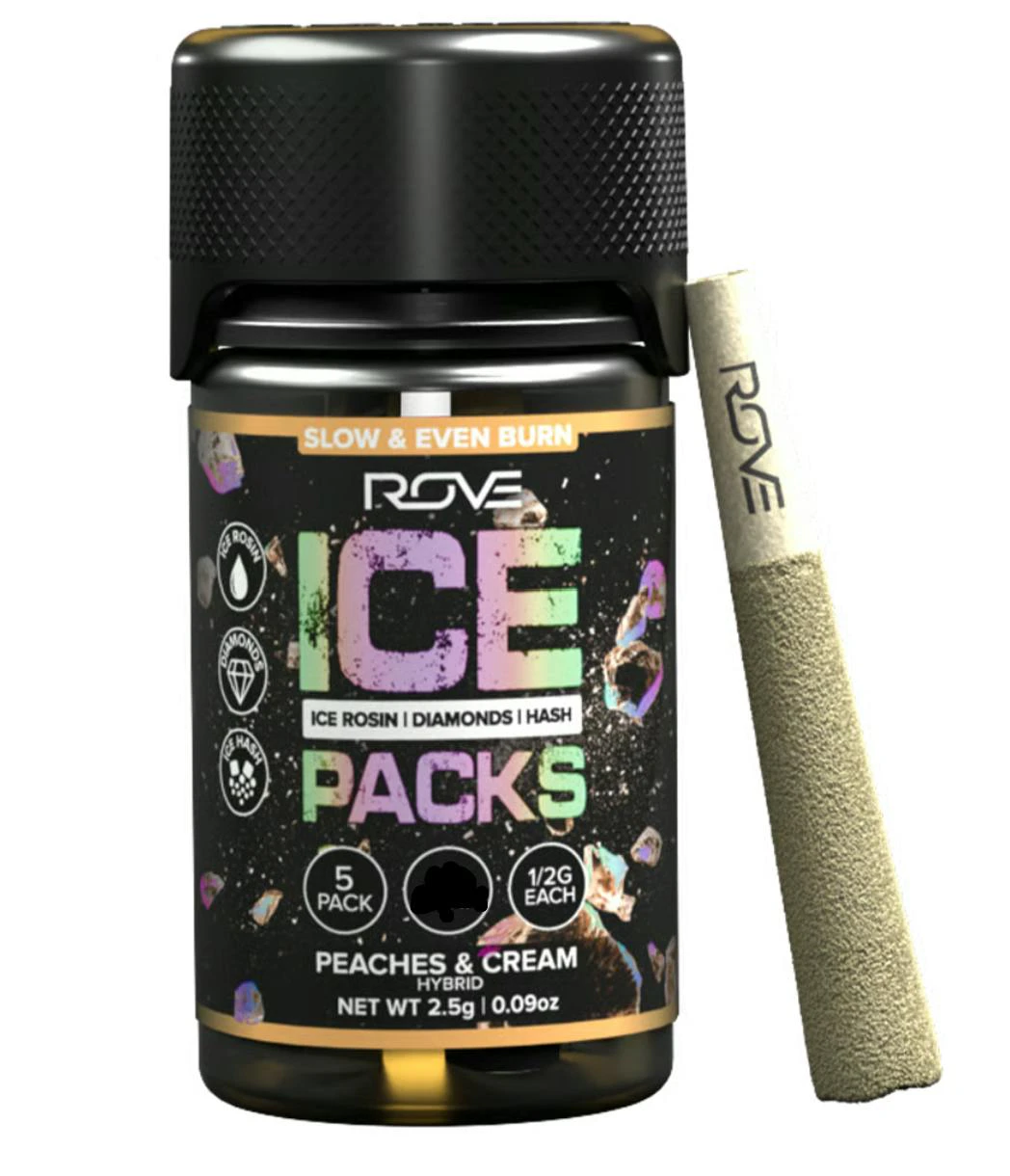 ROVE - Rove - Peaches & Cream - Infused PreRolls - 5 x .5g Main Image