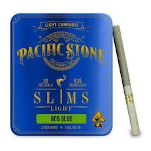 PACIFIC STONE - [Pacific Stone] Preroll 20 Pack Slims Light - 7g - 805 Glue (H)
