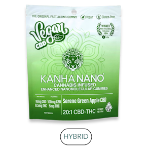 KANHA - Kanha - NANO - Serene Green Apple 20:1 - Gummies - 10pk - 100mg
