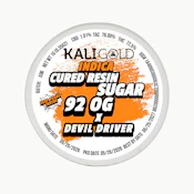 Kali Gold 92 OG x Devil Driver Cured Resin Sugar 1.0g