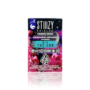 STIIIZY - STIIIZY - Edible - Crimson Berry - 2:1 THC:CBN - Gummies - 100MG