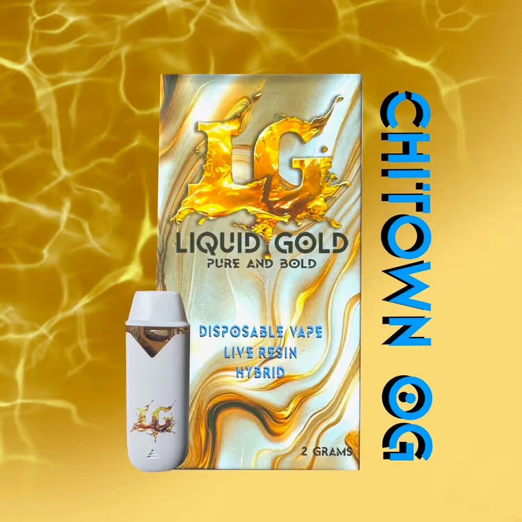 Liquid Gold - Liquid Gold | Live Resin Disposable | Chitown OG | 2g Main Image