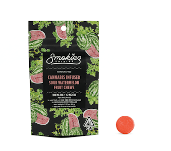 Smokiez Gummiez - Smokiez Gummiez - 100mg - 10ct Gummies - Sour Watermelon