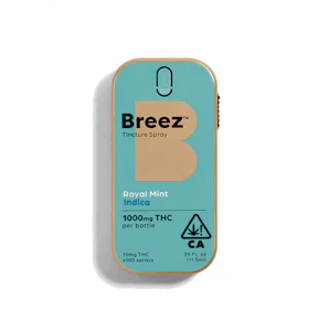 BREEZ - INDICA ROYAL TINCTURE SPRAY 1000MG - BREEZ