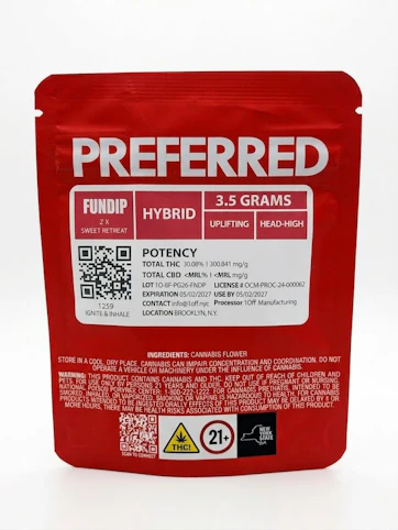 Preferred Gardens - Fun Dip -Hybrid- 30.08% THC | 3.5g (Flower) | Preferred Gardens.  -K10