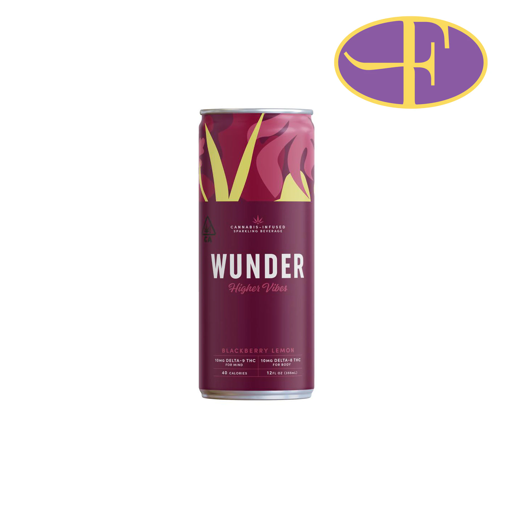 WUNDER - Blackberry Lemon Higher Vibes Seltzer Main Image
