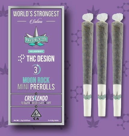 Presidential - Presidential Moon Rock Crescendo 3 Mini Pre-Rolls Pack 1.5g Main Image