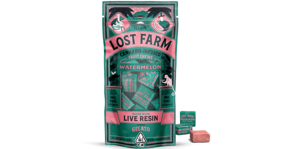 Watermelon Gelato Live Resin Fruit Chews - 100mg