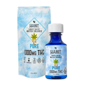 HABIT - [Habit] THC Tincture - 1000mg - Pure (Sugar Free)