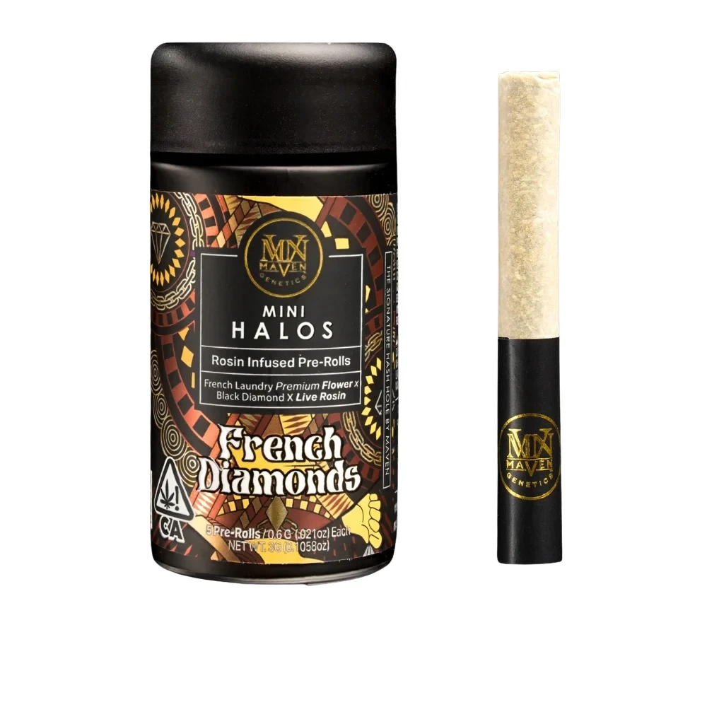 Marijuana Maven - [Maven] Infused Pre-roll 5 Pack - 3g - Halochrome 'Mini Halos' Main Image
