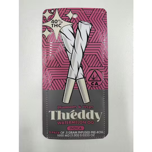 Threddy - Threddy | Watermelon OG 1g (Indica) - Infused Pre-roll 2pk