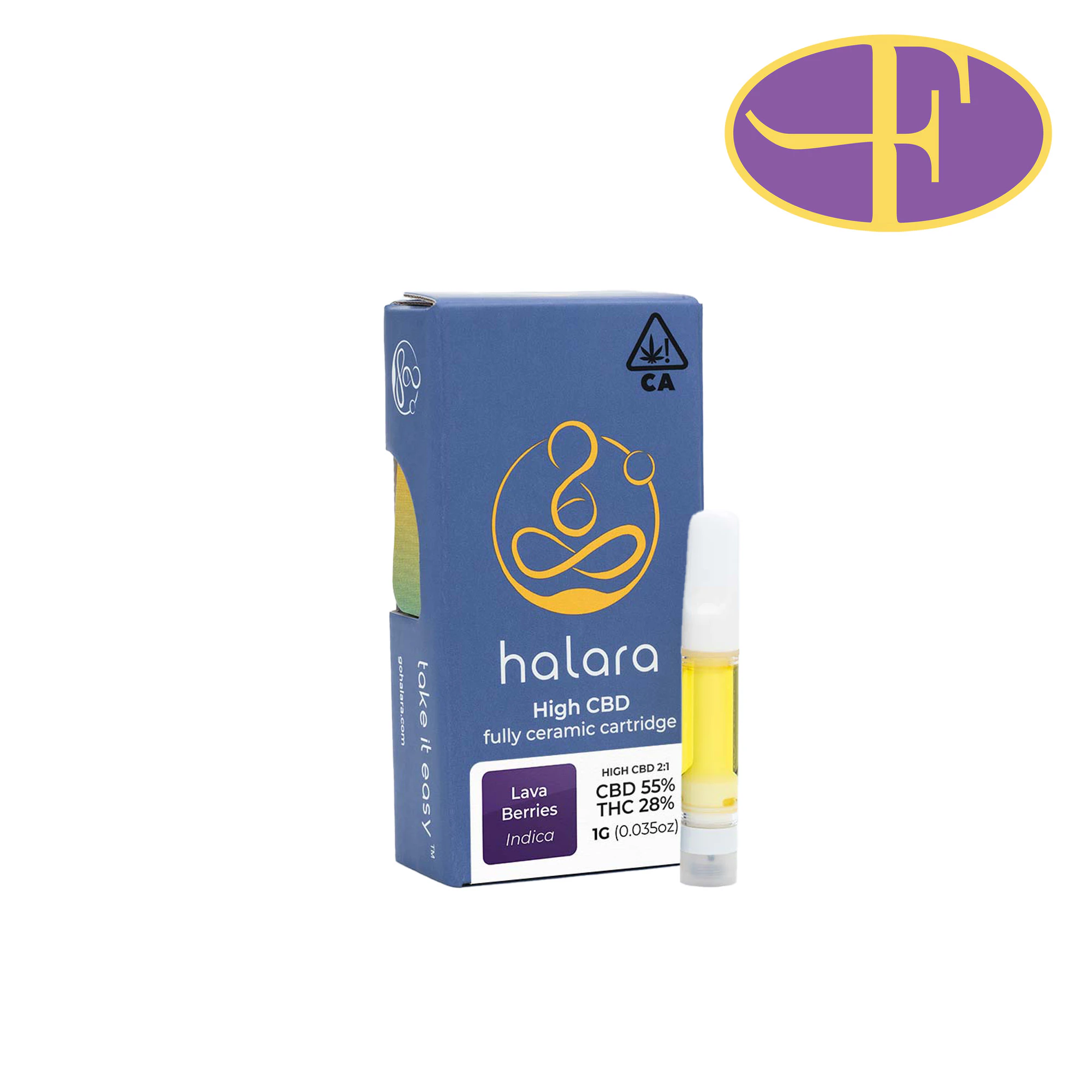 Halara - Lava Berries 2:1 CBD Cartridge Main Image