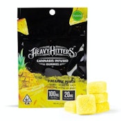 Heavy Hitters Gummies 100mg Pineapple Punch $20