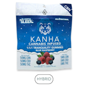Kanha - Classic CBN - Blue Raspberry Tranquility 1:1:1 - Gummies - 10pk - 100mg