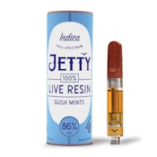 Jetty Gush Mints Unrefined Live Resin Cart 1g
