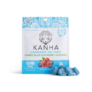 KANHA - Blue Raspberry Gummies - 100mg THC -  Kanha