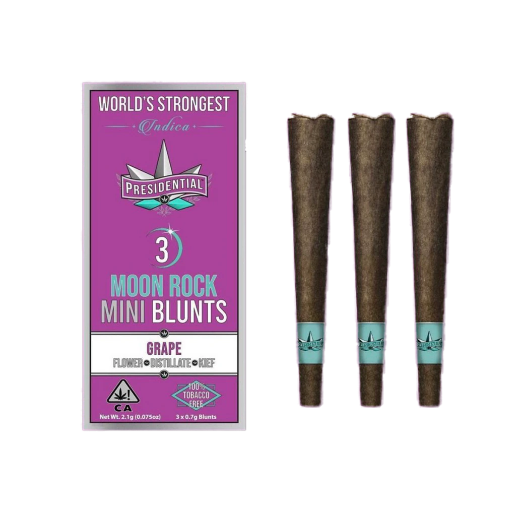 Presidential - Grape Moon Rock Mini Blunts 3pk (2.1g) Main Image