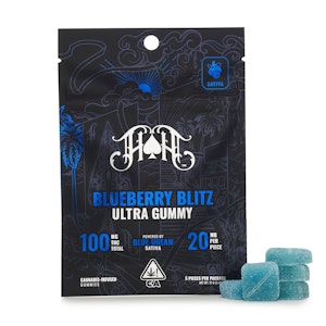 Heavy Hitters - Heavy Hitters Gummies 100mg Blueberry Blitz $20