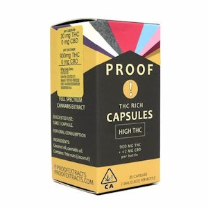 PROOF - High THC Capsules (30pk) - Proof
