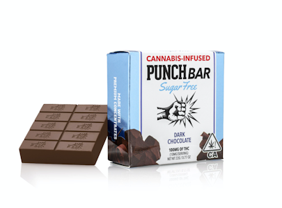 Punch Edibles - Punch Edibles - 100mg Solventless PunchBar Sugar Free - Dark Chocolate