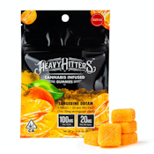 Heavy Hitters Gummies 100mg Tangerine Dream $25