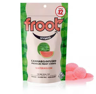 Froot - Froot Watermelon gummies (VEGAN/GF) 100mg